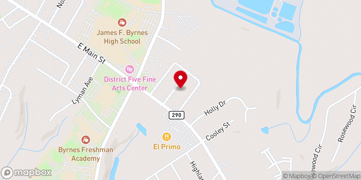 Map showing location of Startex Church of God Parsonage