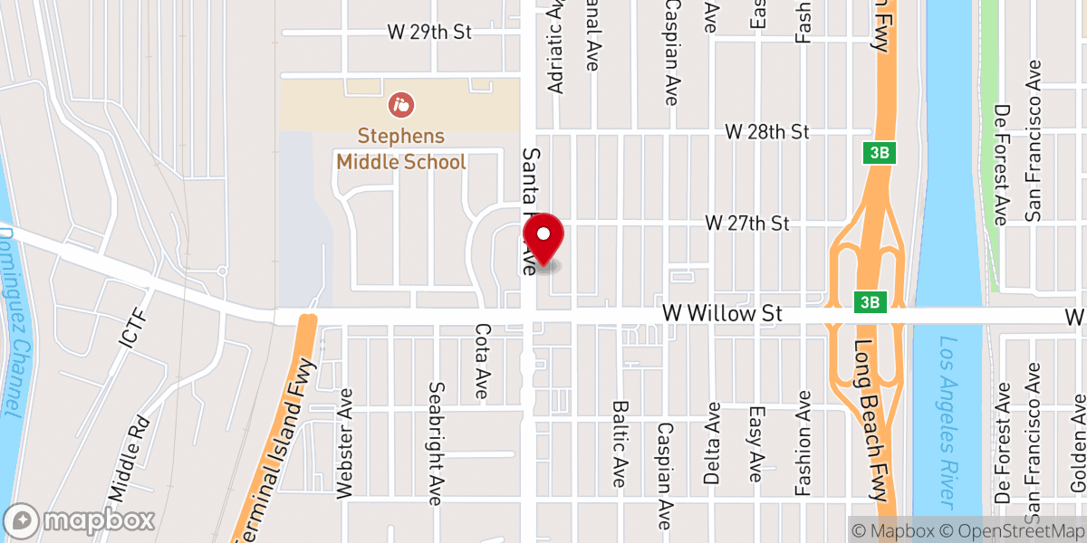 Map showing location of Rhema Word Bible Church