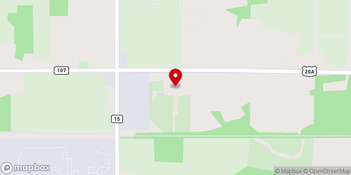 Map showing location of River of Life Worship Center