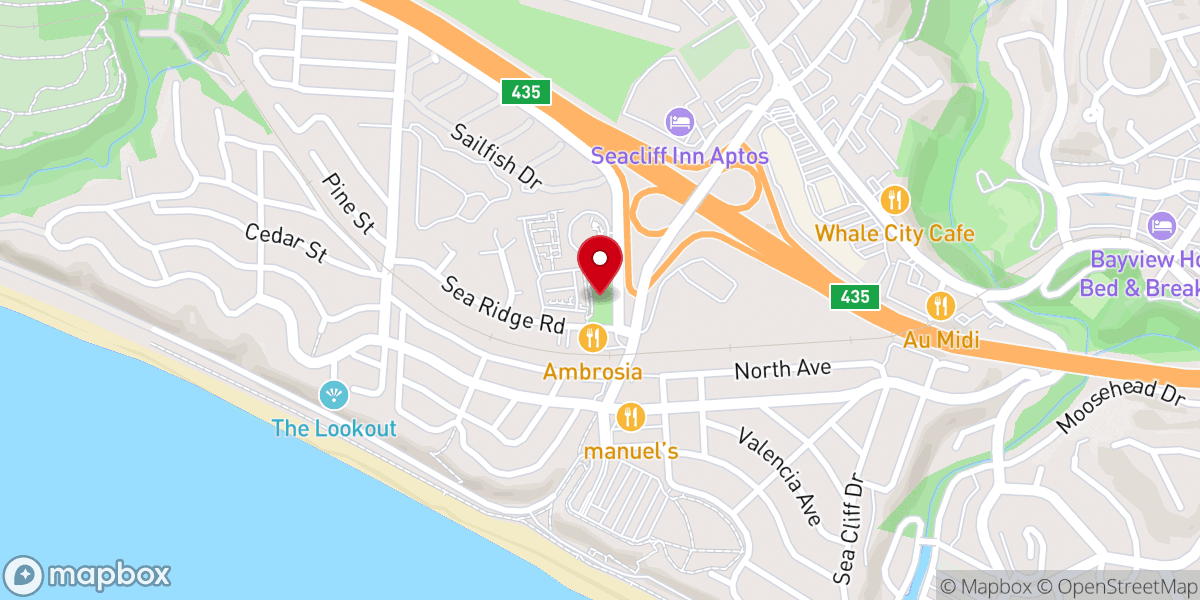 Map showing location of Seacliff Village County Park
