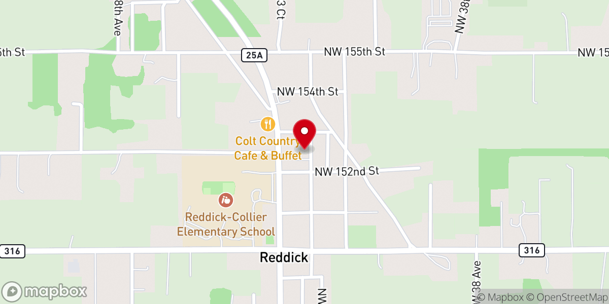 Map showing location of First United Methodist Church