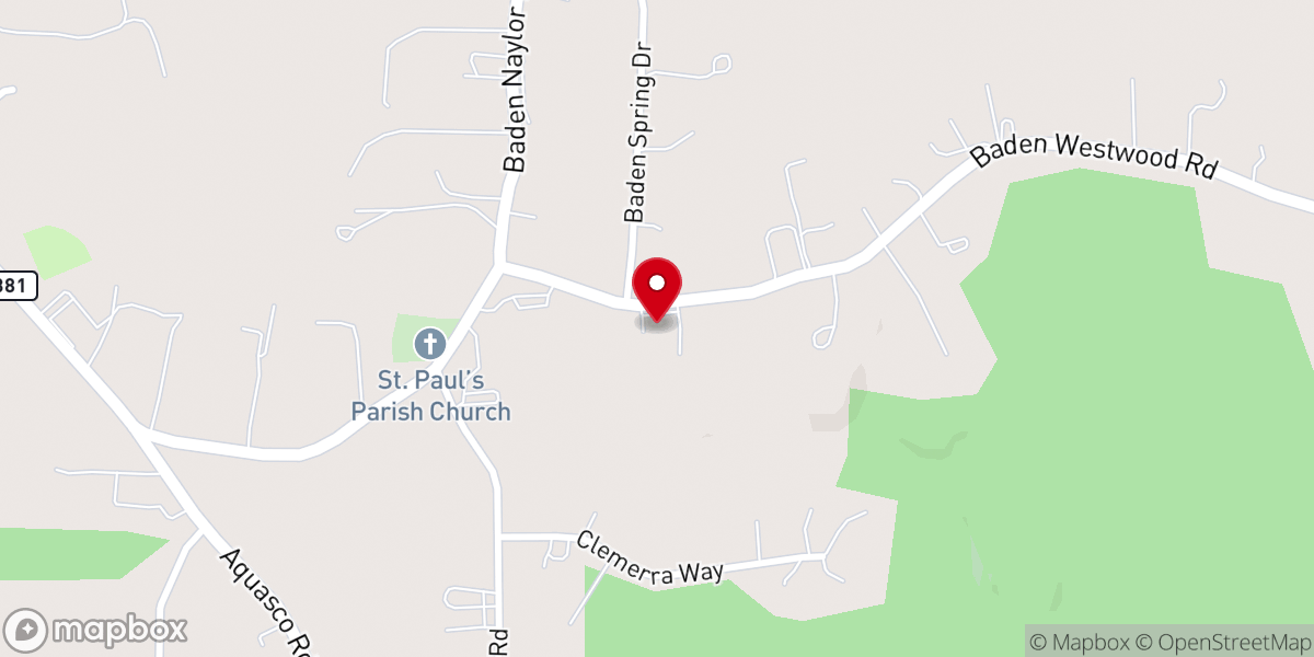 Map showing location of St Phillips Episcopal Church