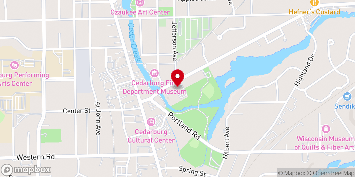 Map showing location of Trinity Lutheran Church