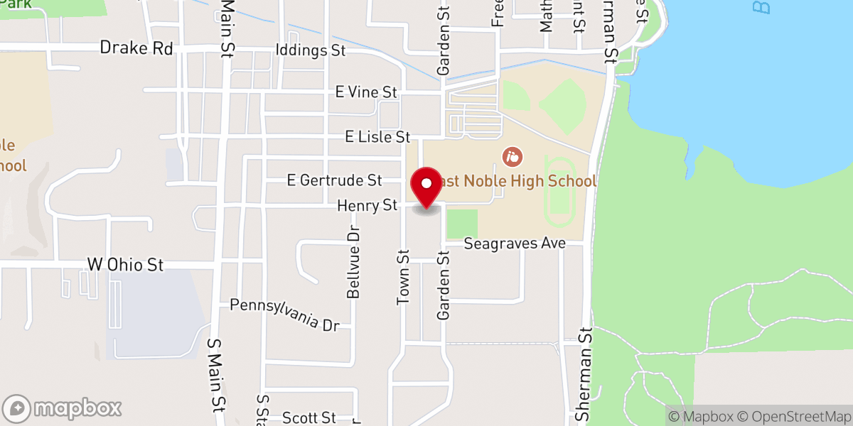 Map showing location of Elmwood Church