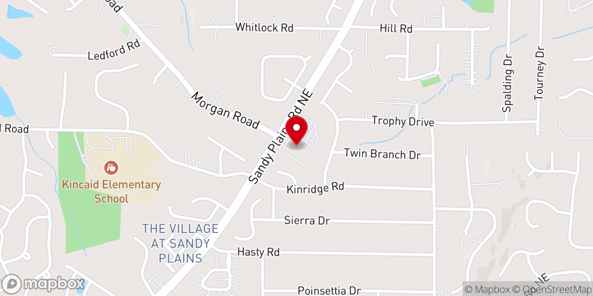Map showing location of Korean Covenant Presbyterian Church