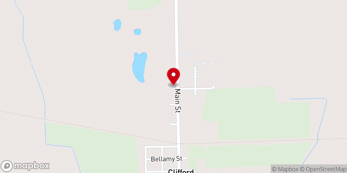 Map showing location of St Patrick's Church