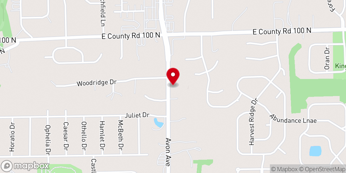 Map showing location of Marrow Reformed Church of Avon