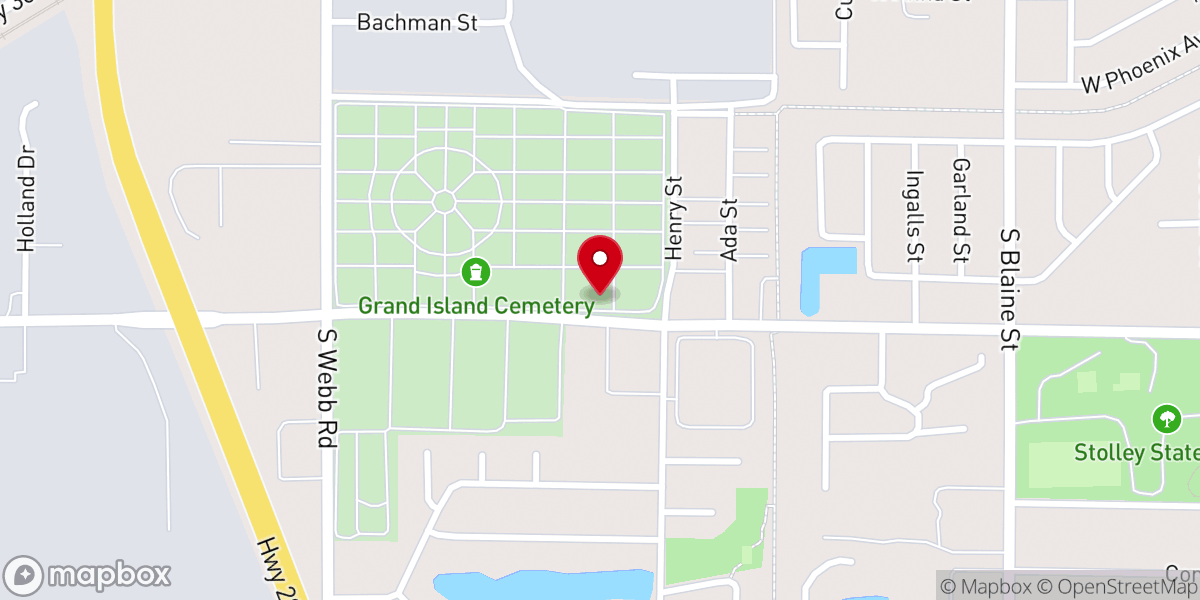 Map showing location of Stolley Park Church of Christ