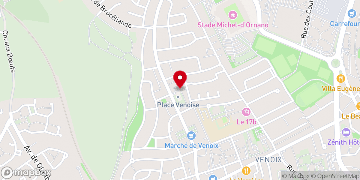 Map showing location of Saint Vincent de Paul