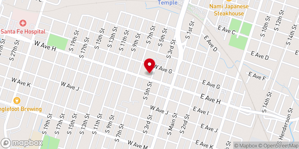 Map showing location of Goodwill Baptist Church
