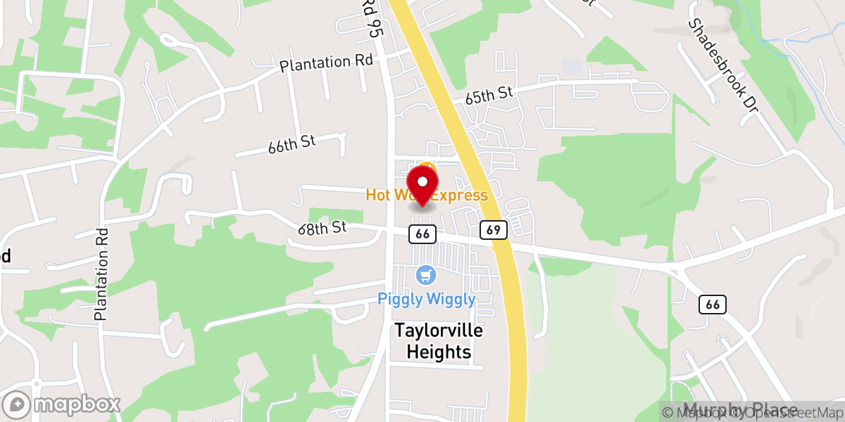Map showing location of Taylorville Methodist Church