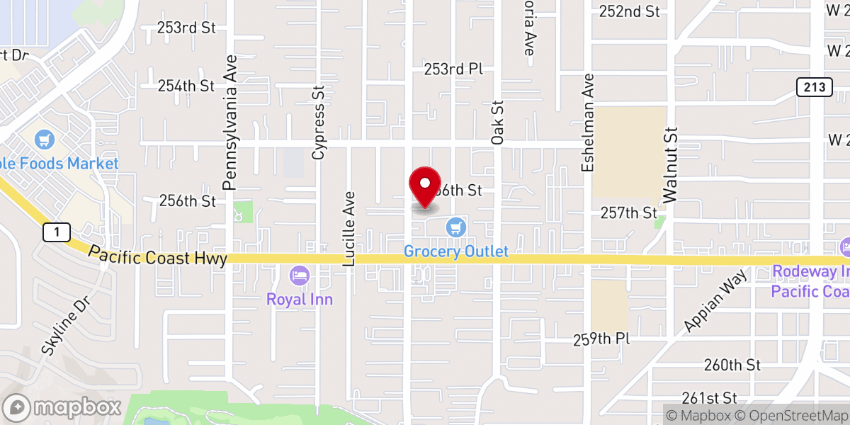 Map showing location of Saint Mary's Foundation