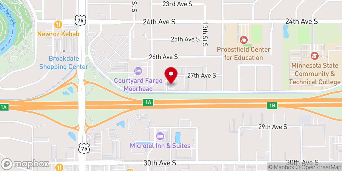 Map showing location of New Hope Evangelical Free Church
