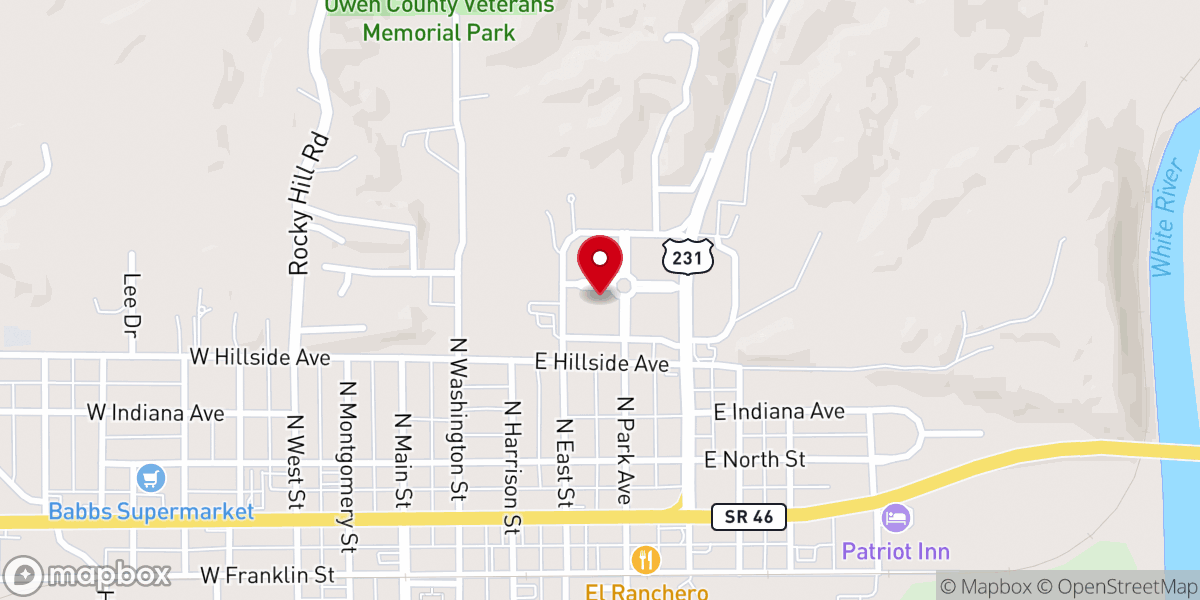 Map showing location of Finney Douglas S