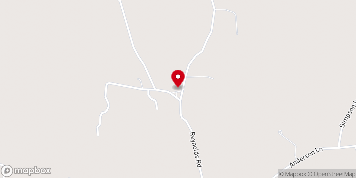 Map showing location of New Bethel Cumberland Presbyterian Church