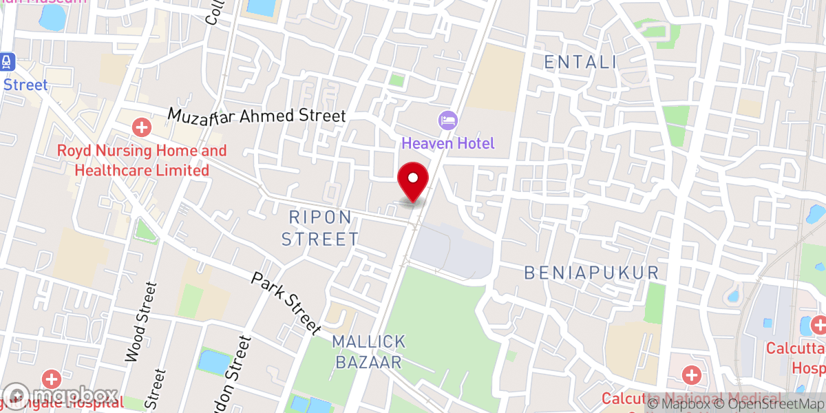 Map showing location of Samparka Church Kolkata