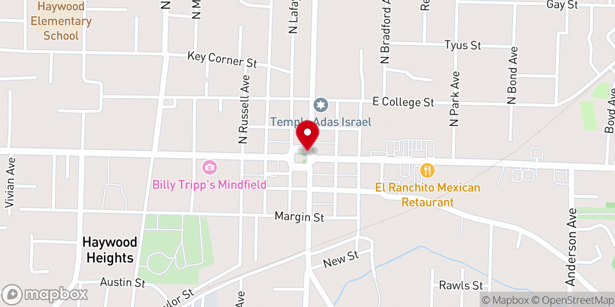 Map showing location of Word Of Life Church Brownsville, TN.