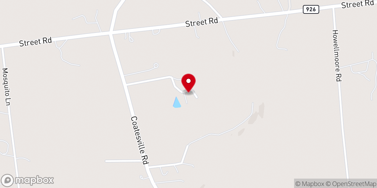 Map showing location of Stillwaters Presbyterian Church