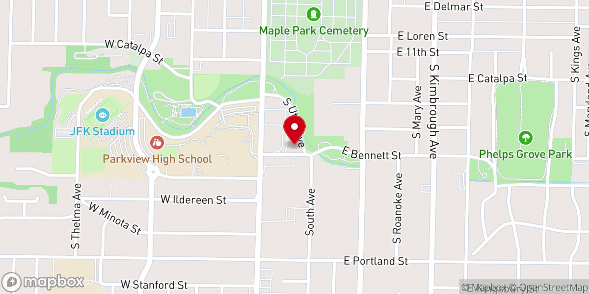 Map showing location of Recovery Chapel