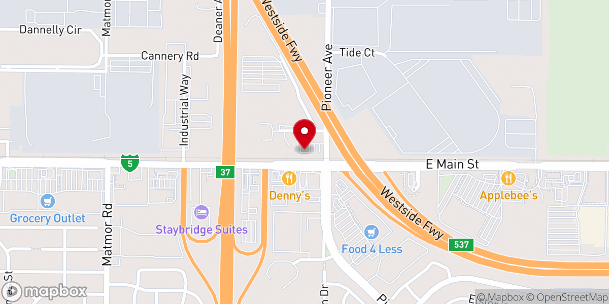 Map showing location of Calvary Chapel | Woodland