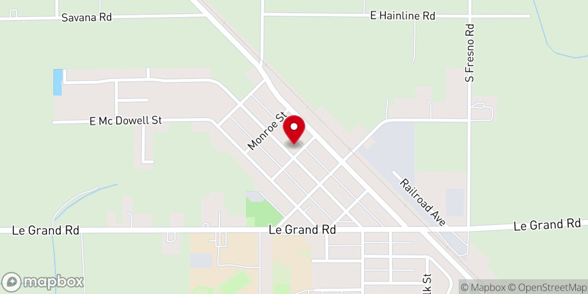 Map showing location of Bible Christian Church