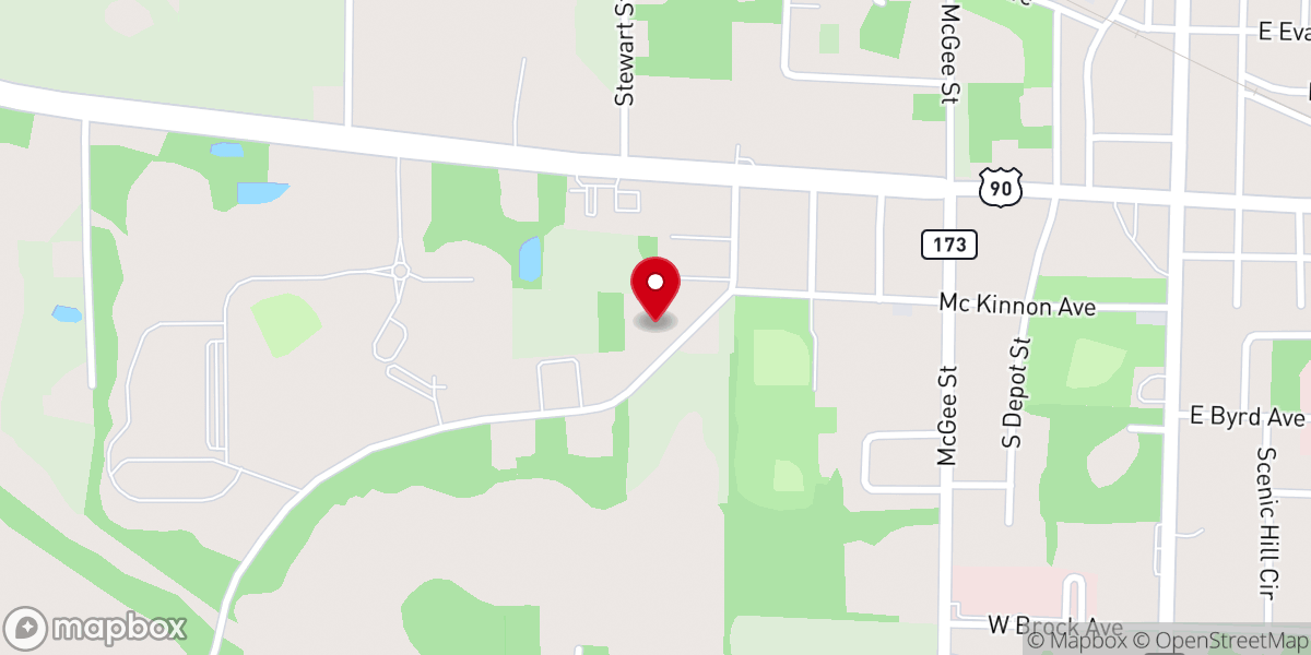 Map showing location of Grace Fellowship Christian Academy