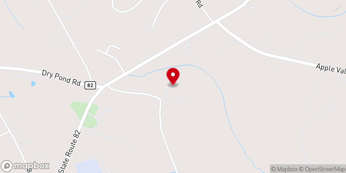Map showing location of Merk Farms