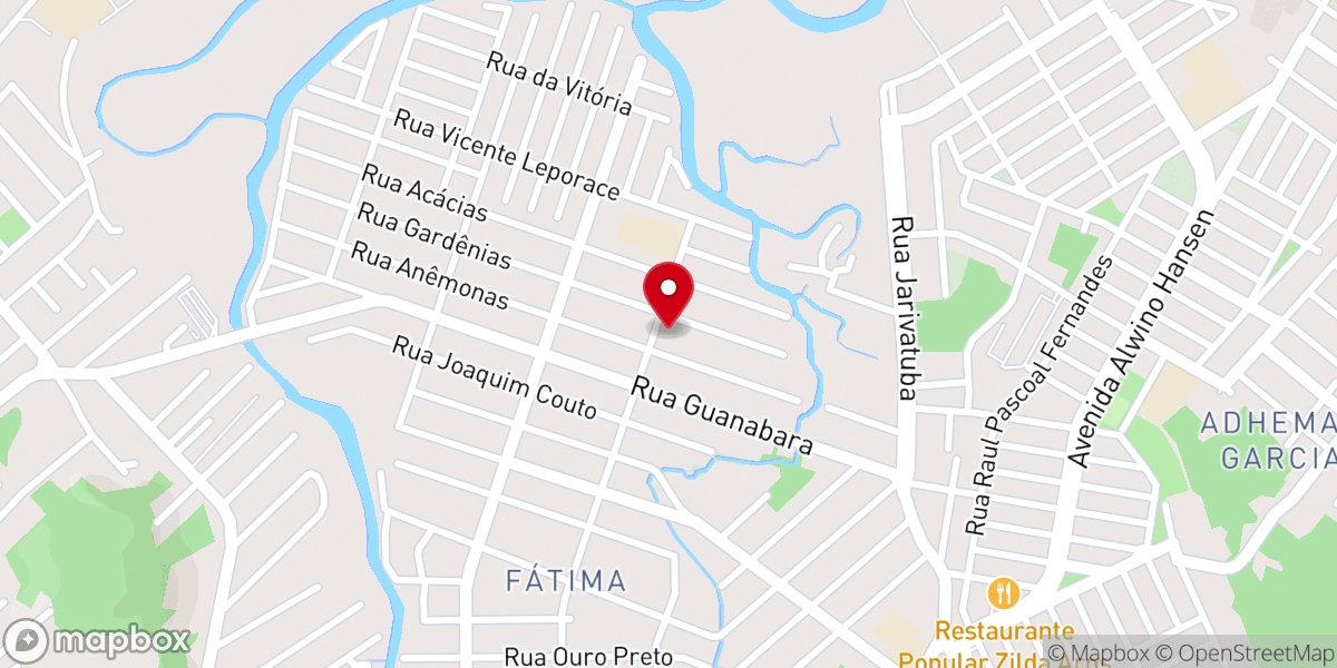 Map showing location of Paróquia São João Batista de Fátima