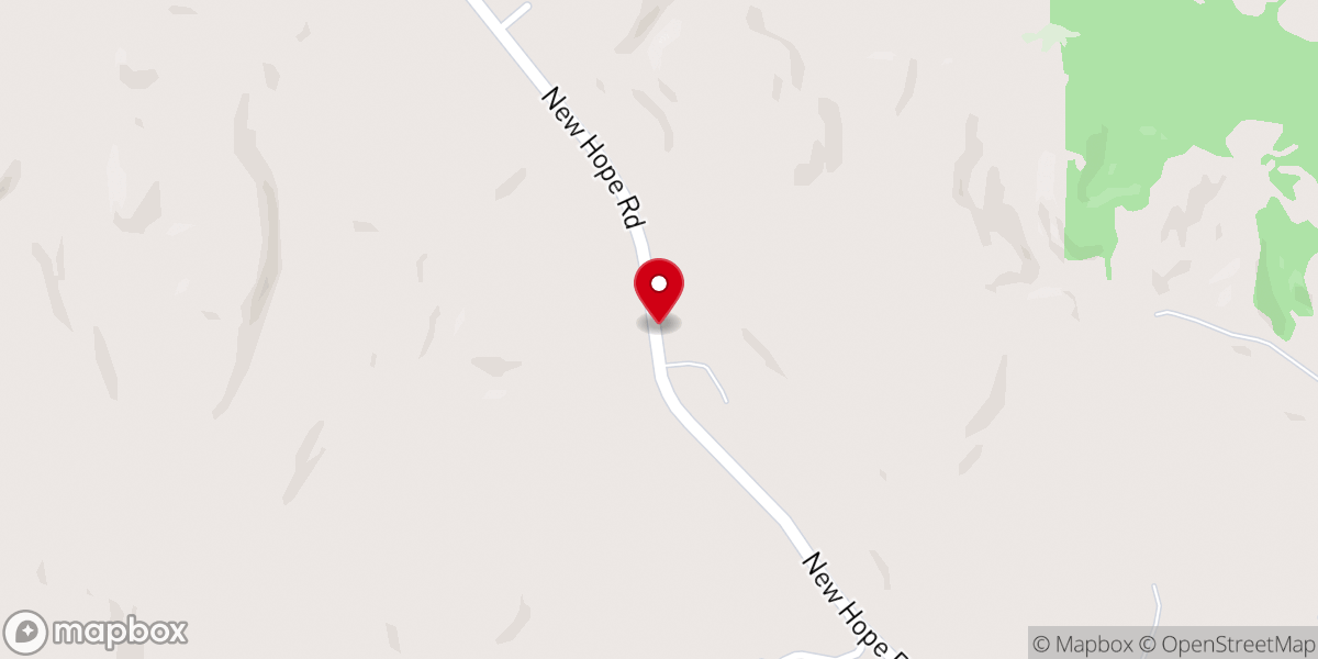 Map showing location of New Hope Church of God