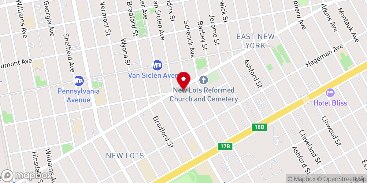 Map showing location of Heaven on Earth COGIC