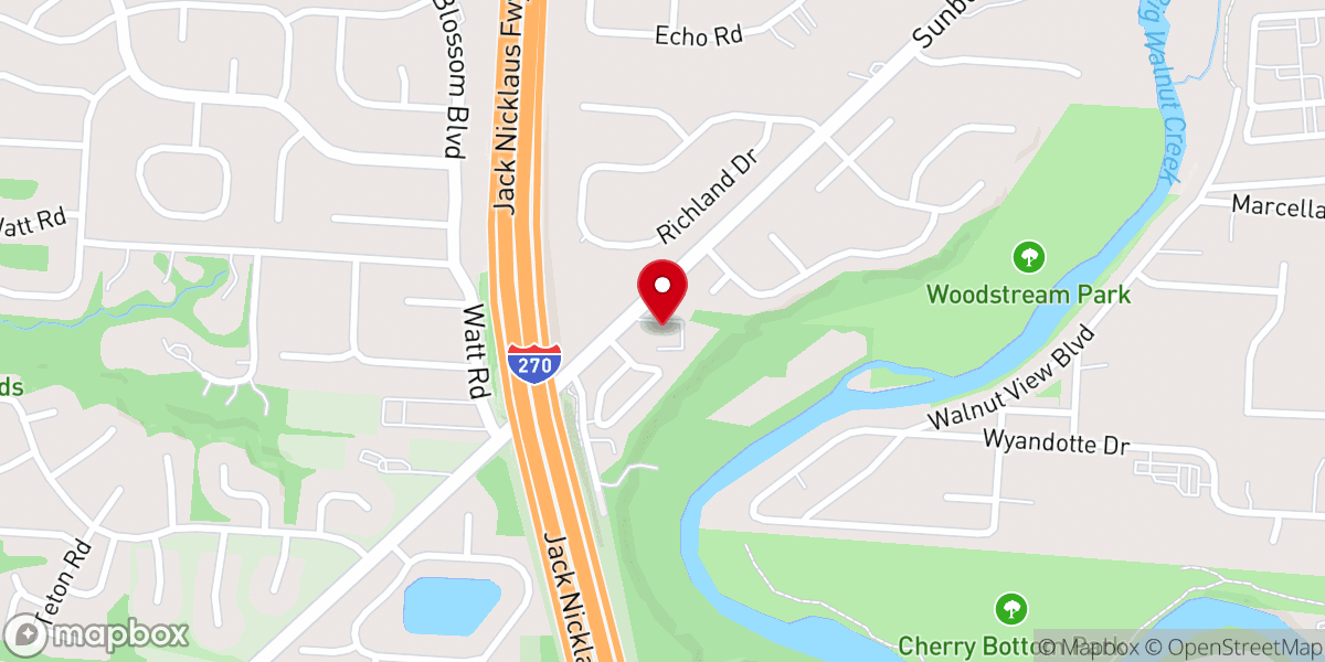 Map showing location of Capitol City Baptist Church