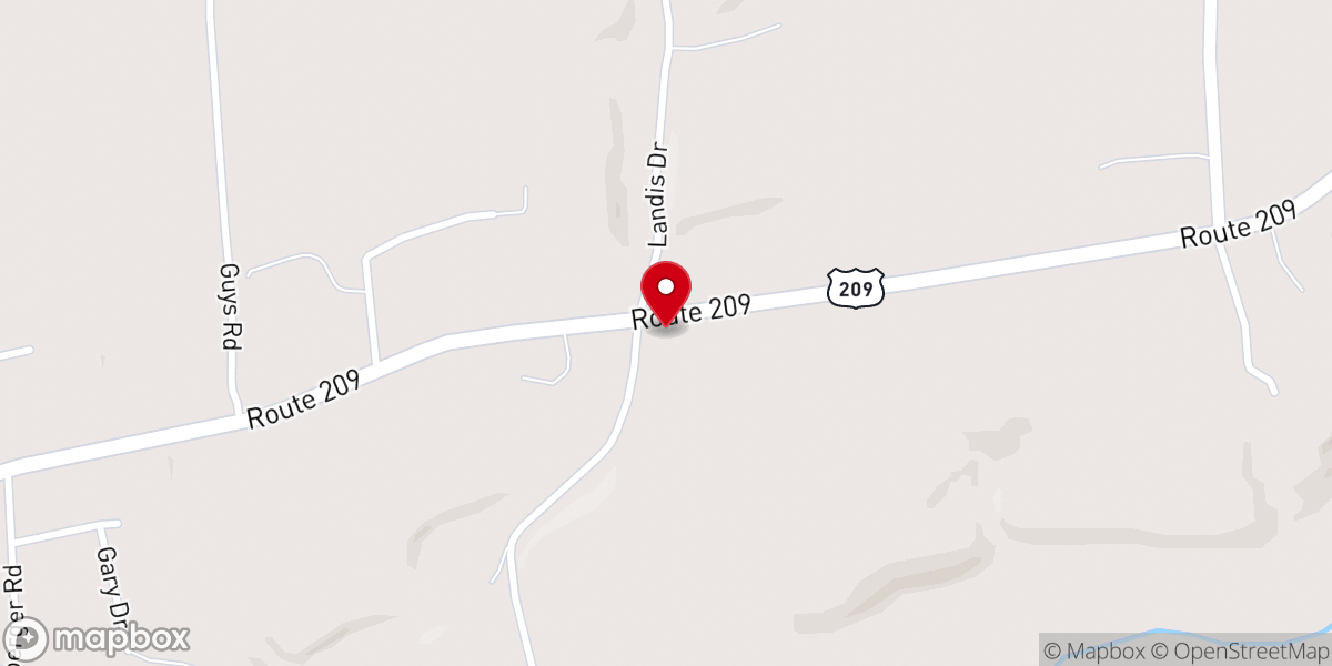 Map showing location of Free Grace Brethren In Christ Church
