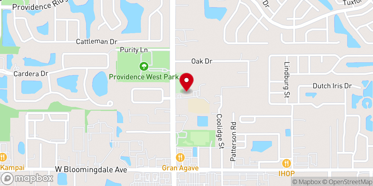Map showing location of Providence Early Learning Center