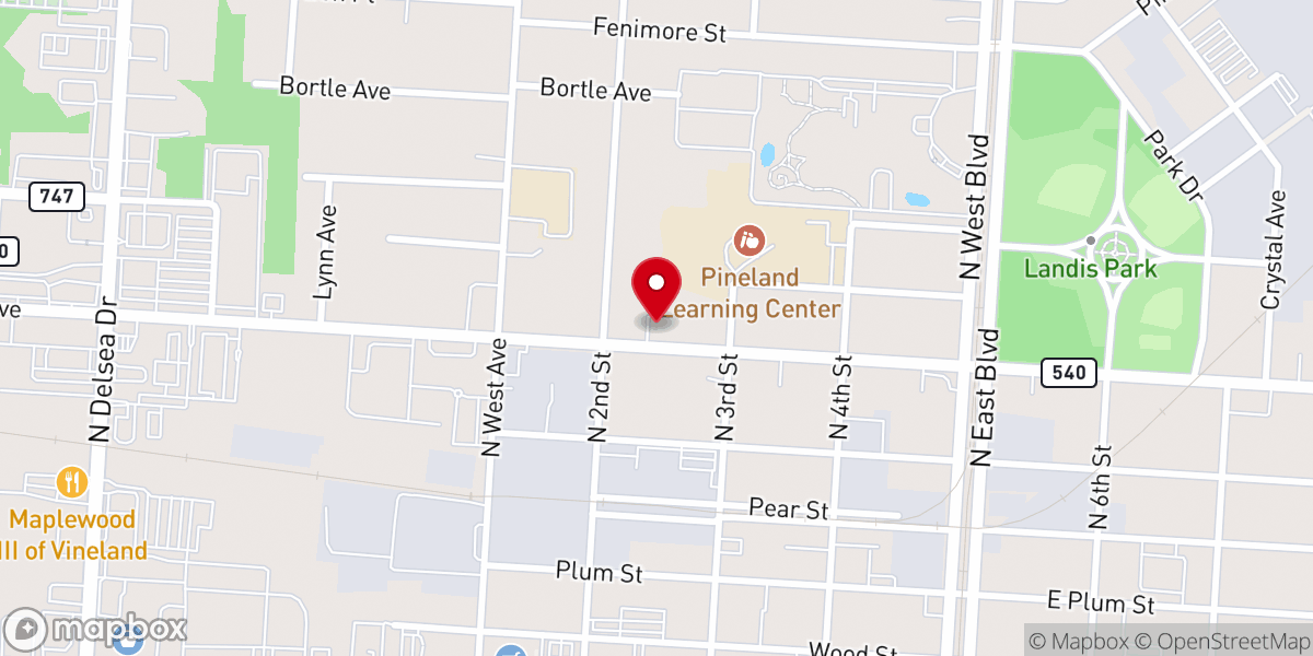 Map showing location of Centro Evangelistico Los Hijos