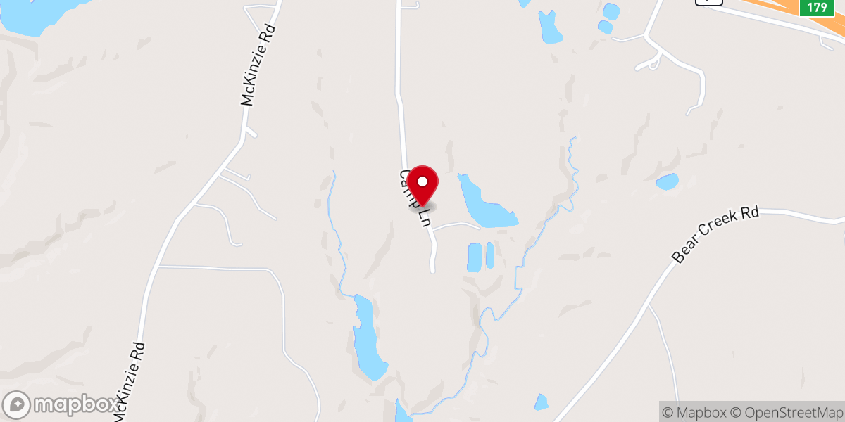 Map showing location of High Hill Christian Camp and Retreat Center