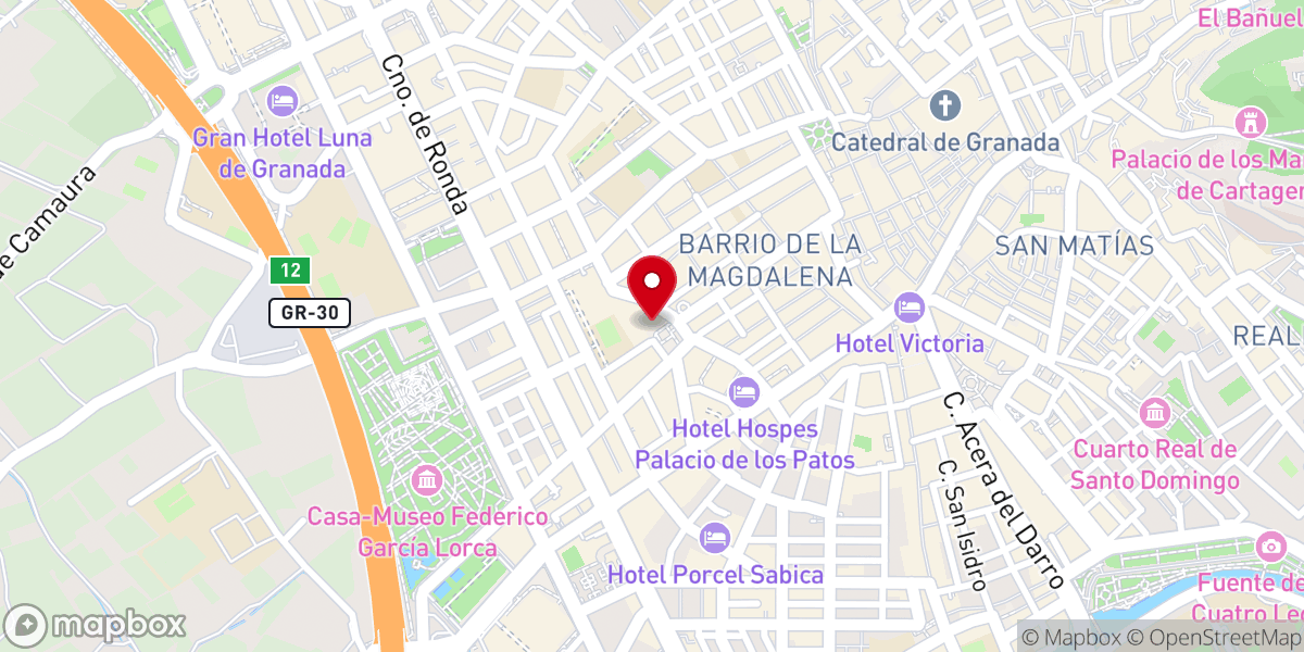 Map showing location of Parroquia de Nuestra Señora de Gracia