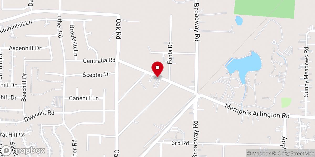 Map showing location of Ellendale United Methodist MDO