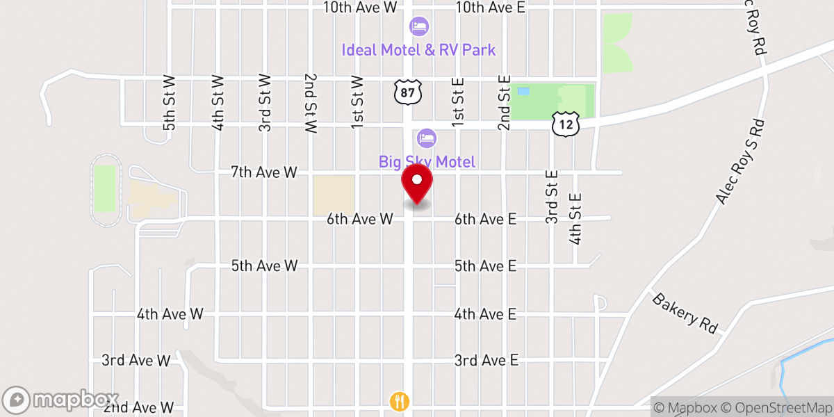Map showing location of Emmanuel Baptist Church