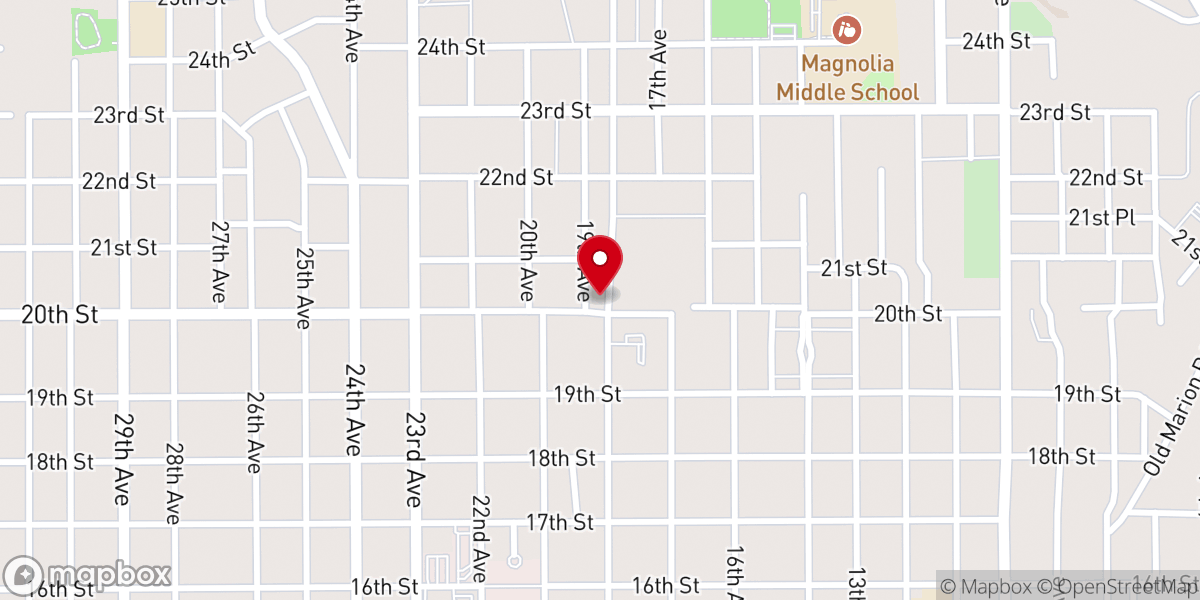 Map showing location of St John Baptist Church