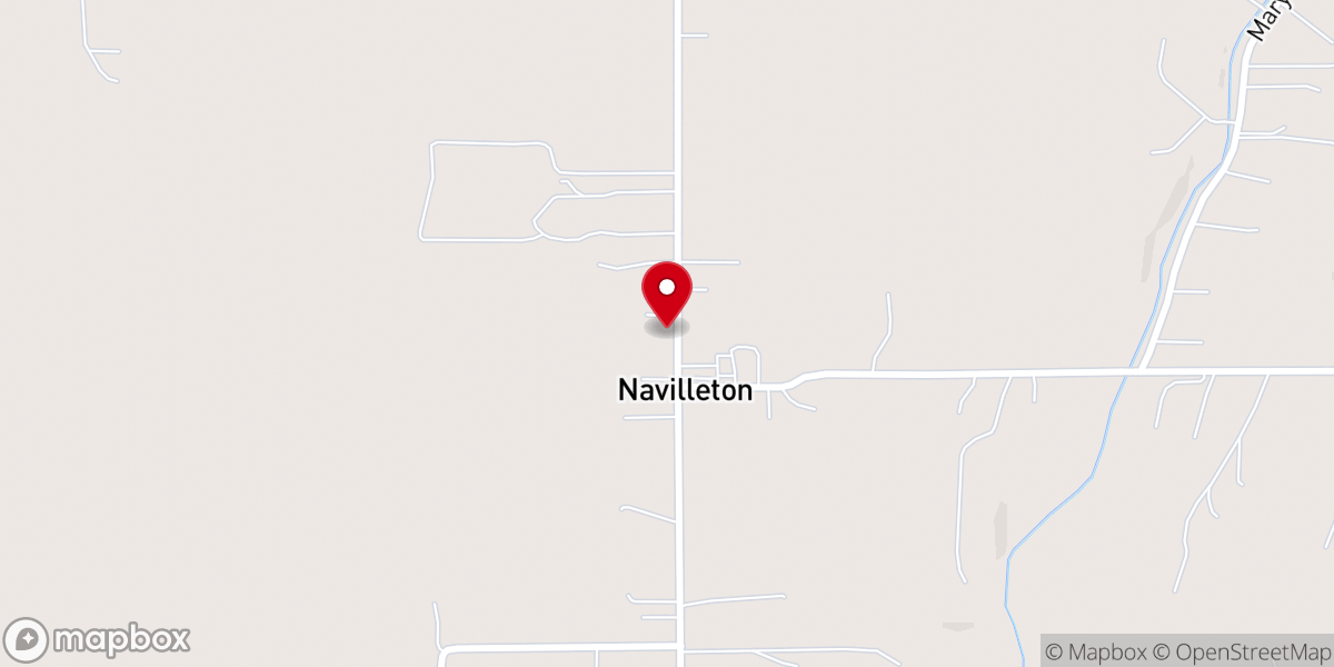 Map showing location of Navilleton School