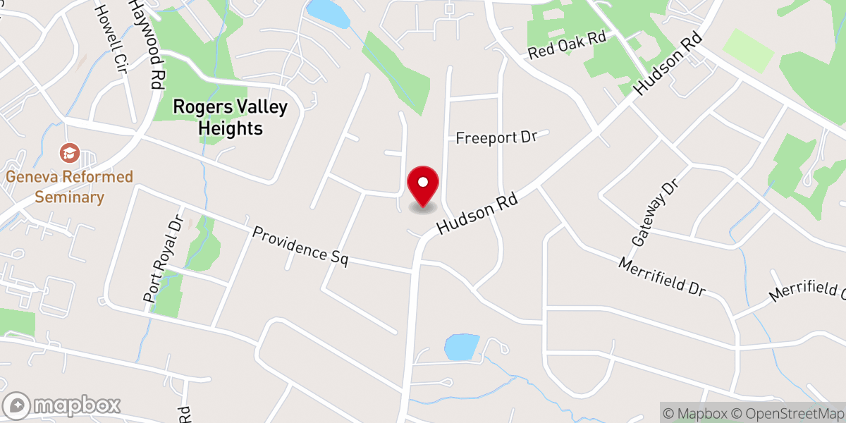 Map showing location of Downtown Outreach Ministry