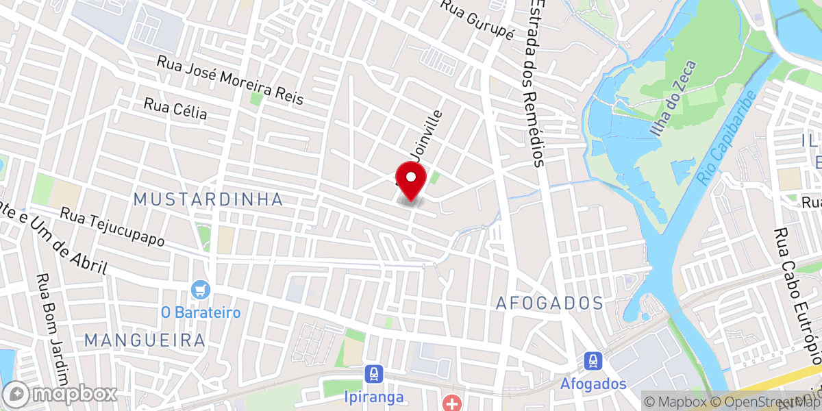Map showing location of IEADPE Deus te Guarde (Área 7)