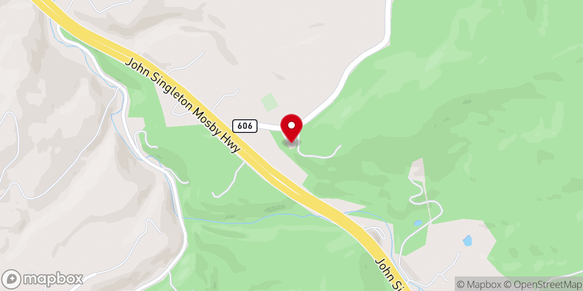 Map showing location of Mount Carmel Church