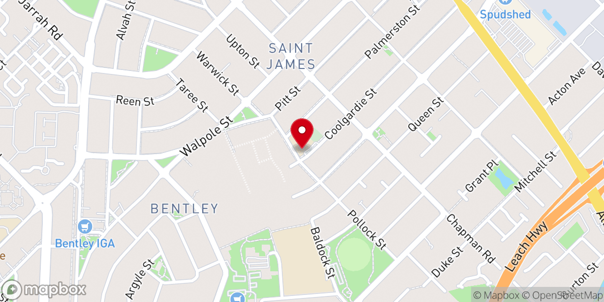 Map showing location of Santa Clara Catholic Church