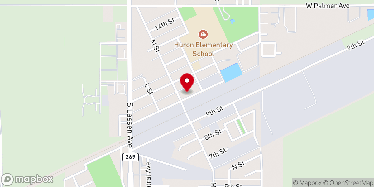 Map showing location of Iglesia Renuevo Espiritual