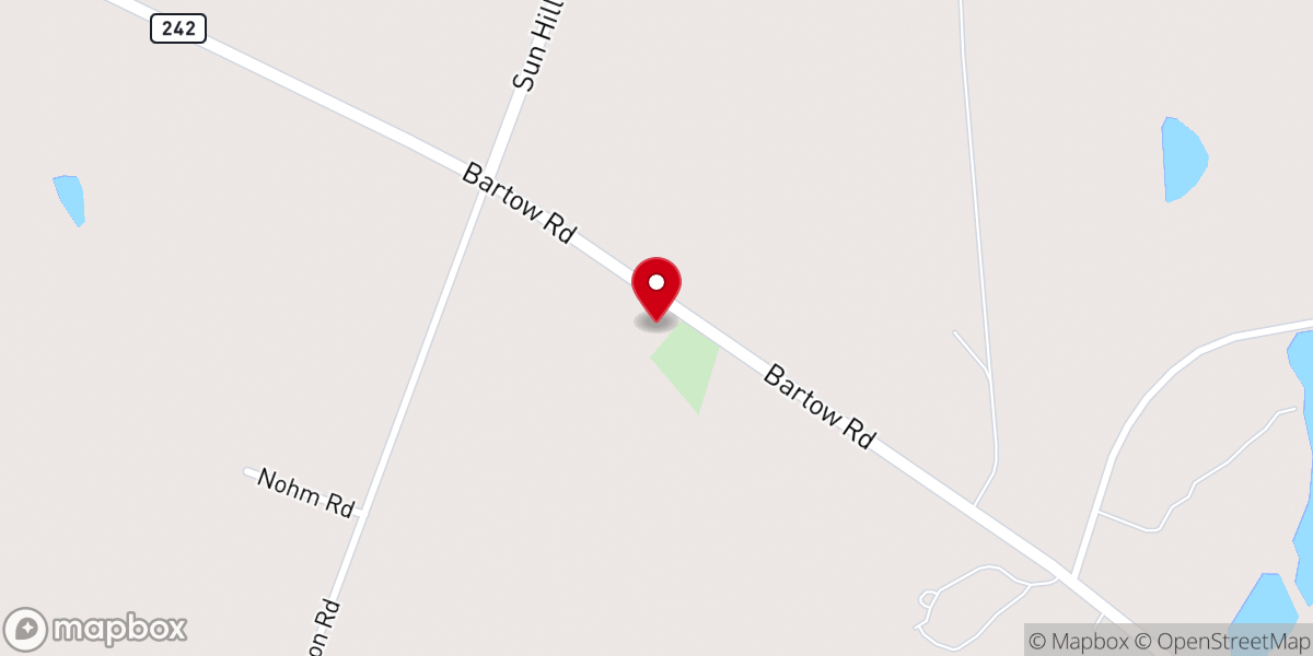 Map showing location of Green Grove Baptist Church