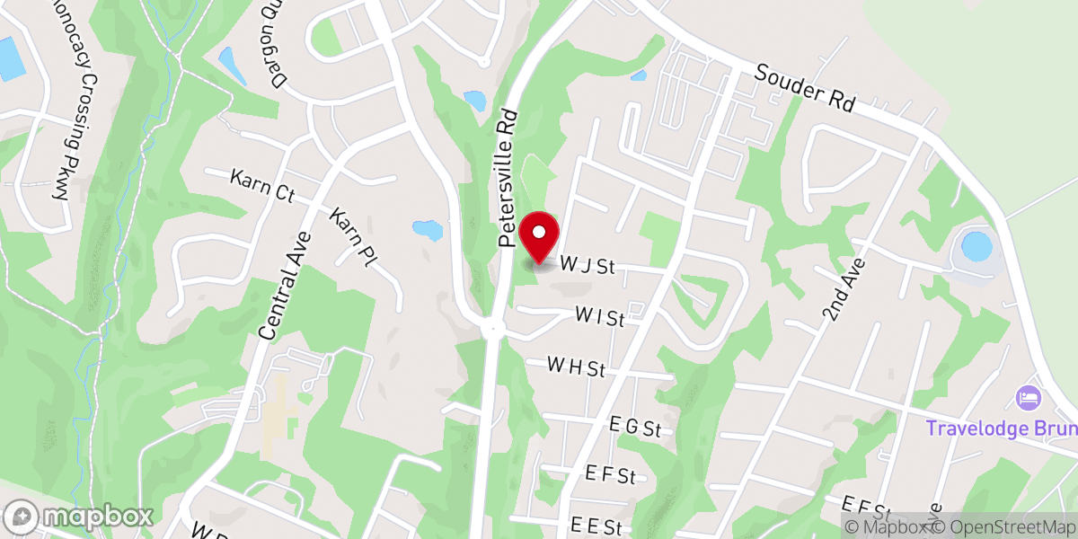 Map showing location of Gospel Temple Apostolic Church