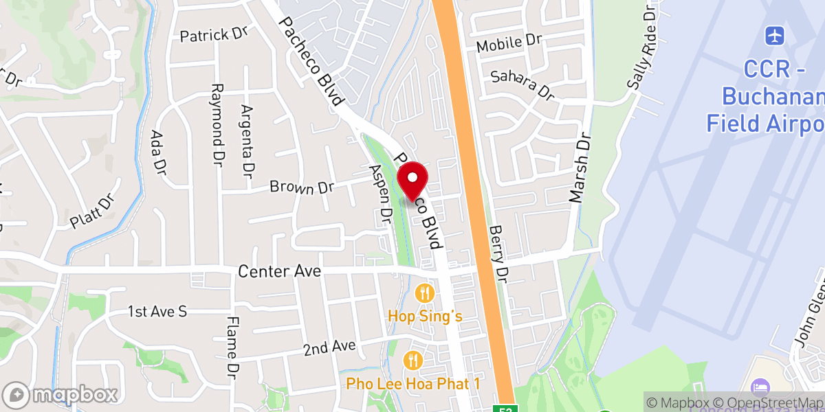 Map showing location of Living Springs Church