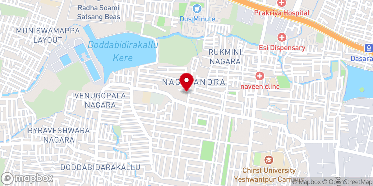 Map showing location of St Dionysius Orthodox Church