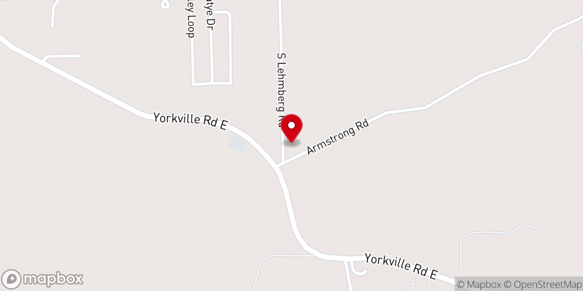 Map showing location of Armstrong Church